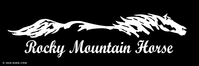 THE MORE I LOVE MY ROCKY MOUNTAIN HORSE STICKER 