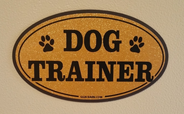 Dog Trainer - Decal or Magnet - Sign Barn - Sheffield in the Berkshires