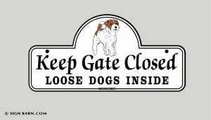 Slideshow Image - gate sign