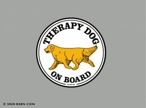 Therapy Dog on Board