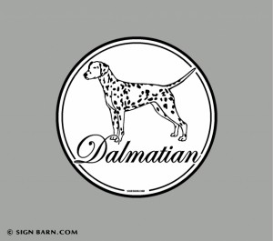 Slideshow Image - Dalmatian breed decal or magnet
