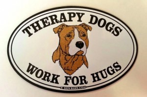 Therapy Dogs work for hugs!