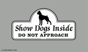 Slideshow Image - Boxer sign