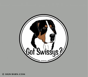 Slideshow Image - Swissy decal or magnet