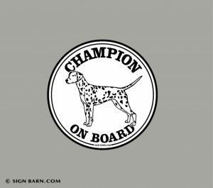 Slideshow Image - Dalmatian Champion on Board