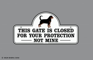 Slideshow Image - Rottie gate sign