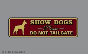 Slideshow Image - Great Dane do not tailgate